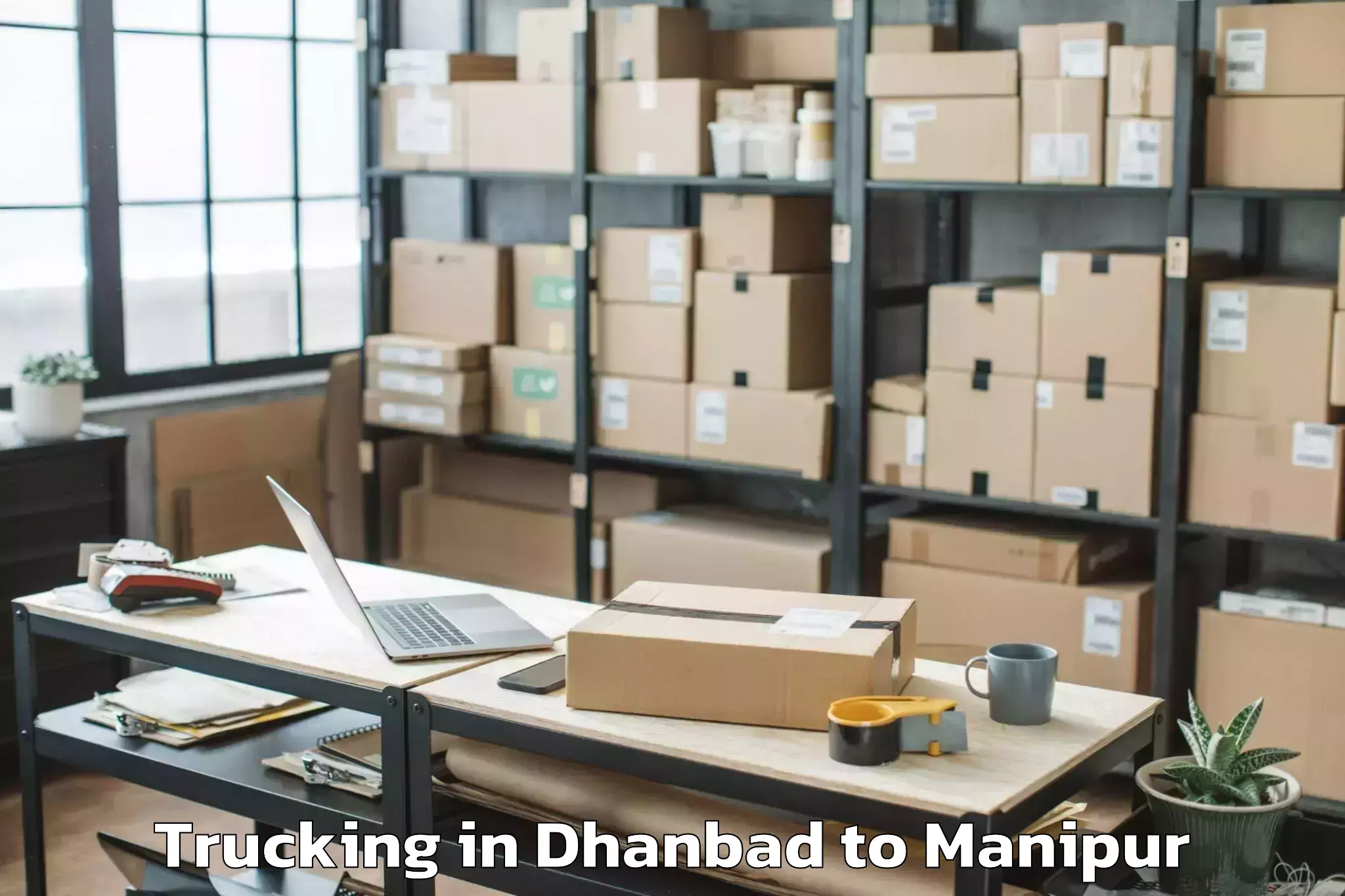 Easy Dhanbad to Imphal Trucking Booking